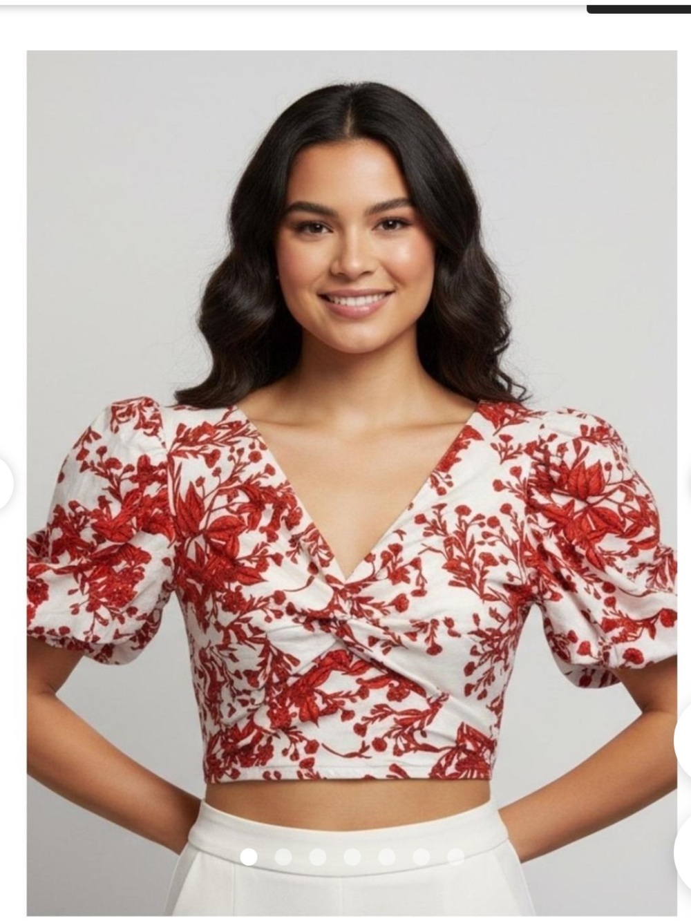 Red and white shirt